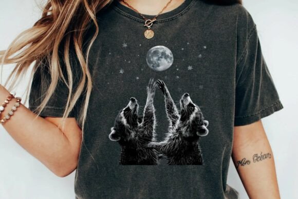 Celestial Raccoons: A Whimsical PNG for Creative Projects