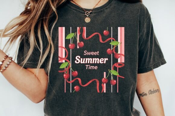 Cherry Sweet Summer Time Graphic Png: A Designer’s Take