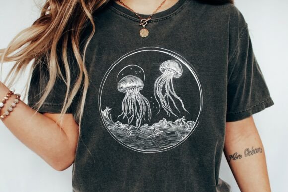 Jellyfish Ocean Waves: A Dynamic PNG for Modern Design