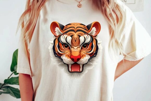 Unleash Your Brand's Power with This Roaring Tiger Graphic